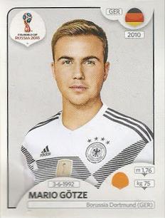 2018 Panini FIFA World Cup: Russia 2018 Stickers (Pink Backs, Made in Brazil) #437 Mario Götze Front