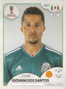 2018 Panini FIFA World Cup: Russia 2018 Stickers (Pink Backs, Made in Brazil) #450 Giovani dos Santos Front