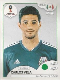 2018 Panini FIFA World Cup: Russia 2018 Stickers (Pink Backs, Made in Brazil) #457 Carlos Vela Front
