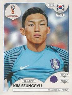 2018 Panini FIFA World Cup: Russia 2018 Stickers (Pink Backs, Made in Brazil) #482 Kim Seung-gyu Front