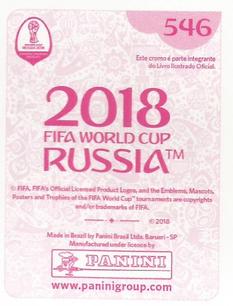 2018 Panini FIFA World Cup: Russia 2018 Stickers (Pink Backs, Made in Brazil) #546 Hamdi Nagguez Back