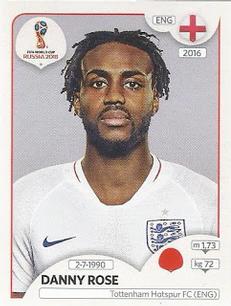 2018 Panini FIFA World Cup: Russia 2018 Stickers (Pink Backs, Made in Brazil) #568 Danny Rose Front