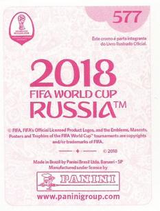 2018 Panini FIFA World Cup: Russia 2018 Stickers (Pink Backs, Made in Brazil) #577 Harry Kane Back
