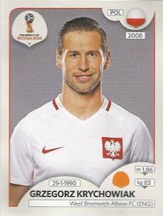 2018 Panini FIFA World Cup: Russia 2018 Stickers (Pink Backs, Made in Brazil) #593 Grzegorz Krychowiak Front