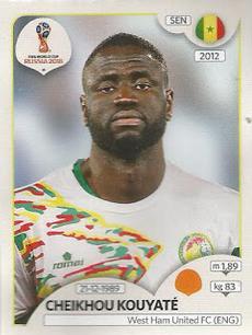 2018 Panini FIFA World Cup: Russia 2018 Stickers (Pink Backs, Made in Brazil) #610 Cheikhou Kouyaté Front