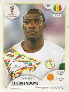 2018 Panini FIFA World Cup: Russia 2018 Stickers (Pink Backs, Made in Brazil) #611 Cheikh Ndoye Front