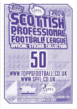 2013-14 Topps SPFL Stickers #50 John Rankin Back