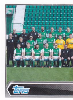 2013-14 Topps SPFL Stickers #69 Hibernian Team Group Front