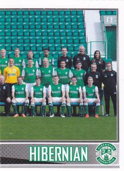 2013-14 Topps SPFL Stickers #70 Hibernian Team Group Front