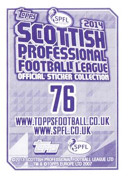 2013-14 Topps SPFL Stickers #76 Michael Nelson Back