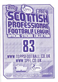 2013-14 Topps SPFL Stickers #83 Danny Handling Back