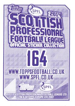 2013-14 Topps SPFL Stickers #164 Ivan Sproule Back