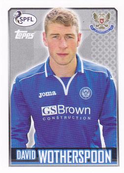 2013-14 Topps SPFL Stickers #177 David Wotherspoon Front