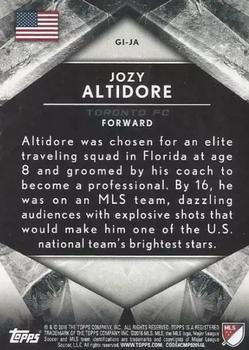 2016 Topps Apex MLS - Global Influence Orange #GI-JA Jozy Altidore Back