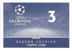 2019-20 Topps UEFA Champions League Official Sticker Collection #3 Liverpool - 2018/19 Winners Back