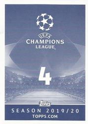 2019-20 Topps UEFA Champions League Official Sticker Collection #4 Atalanta Club badge Back