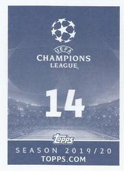 2019-20 Topps UEFA Champions League Official Sticker Collection #14 Berat Djimsiti Back
