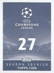 2019-20 Topps UEFA Champions League Official Sticker Collection #27 Kieran Trippier Back