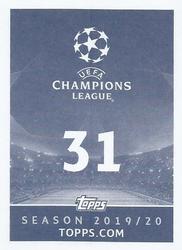 2019-20 Topps UEFA Champions League Official Sticker Collection #31 Stefan Savic Back