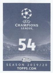 2019-20 Topps UEFA Champions League Official Sticker Collection #54 Arthur Back