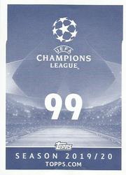 2019-20 Topps UEFA Champions League Official Sticker Collection #99 Benfica club badge Back
