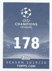 2019-20 Topps UEFA Champions League Official Sticker Collection #178 Daniel Vukovic Back