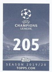 2019-20 Topps UEFA Champions League Official Sticker Collection #205 Matias Vecino Back