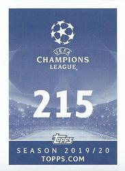 2019-20 Topps UEFA Champions League Official Sticker Collection #215 Cristiano Ronaldo Back