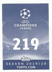 2019-20 Topps UEFA Champions League Official Sticker Collection #219 Giorgio Chiellini Back