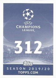 2019-20 Topps UEFA Champions League Official Sticker Collection #312 Marcelo Back