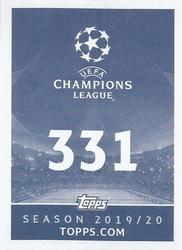 2019-20 Topps UEFA Champions League Official Sticker Collection #331 Joao Cancelo Back