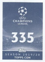 2019-20 Topps UEFA Champions League Official Sticker Collection #335 Aymeric Laporte Back