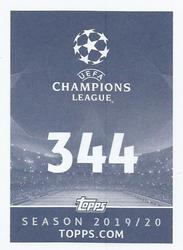 2019-20 Topps UEFA Champions League Official Sticker Collection #344 Sergio Agüero Back