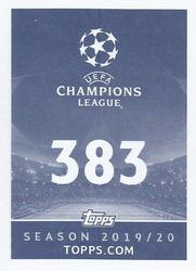 2019-20 Topps UEFA Champions League Official Sticker Collection #383 Edinson Cavani Back