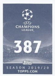 2019-20 Topps UEFA Champions League Official Sticker Collection #387 Thibaut Courtois Back
