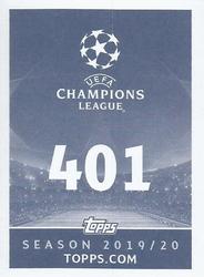 2019-20 Topps UEFA Champions League Official Sticker Collection #401 Karim Benzema Back