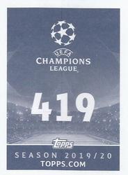 2019-20 Topps UEFA Champions League Official Sticker Collection #419 Erling Braut Håland Back