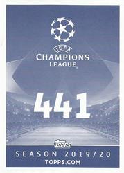 2019-20 Topps UEFA Champions League Official Sticker Collection #441 Tottenham Hotspur club badge Back