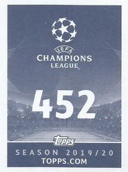 2019-20 Topps UEFA Champions League Official Sticker Collection #452 Giovani Lo Celso Back