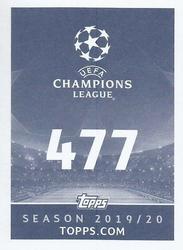 2019-20 Topps UEFA Champions League Official Sticker Collection #477 Maxi Gomez Back