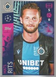 2019-20 Topps UEFA Champions League Official Sticker Collection #524 Mats Rits Front
