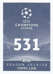 2019-20 Topps UEFA Champions League Official Sticker Collection #531 Milan Borjan Back