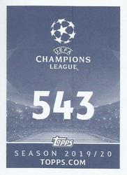 2019-20 Topps UEFA Champions League Official Sticker Collection #543 Tomane Back