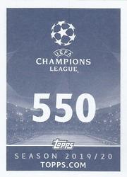 2019-20 Topps UEFA Champions League Official Sticker Collection #550 Dino Peric Back