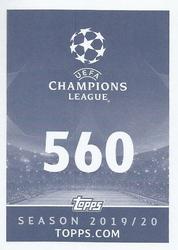 2019-20 Topps UEFA Champions League Official Sticker Collection #560 Mario Gavranovic Back