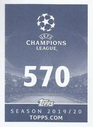 2019-20 Topps UEFA Champions League Official Sticker Collection #570 Andreas Bouchalakis Back