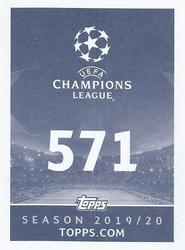 2019-20 Topps UEFA Champions League Official Sticker Collection #571 Giorgos Masouras Back