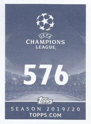 2019-20 Topps UEFA Champions League Official Sticker Collection #576 Youssef El-Arabi Back
