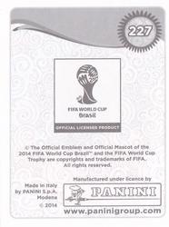 2014 Panini FIFA World Cup Brazil Stickers Platinum Edition #227 Souleymane Bamba Back