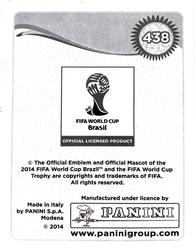 2014 Panini FIFA World Cup Brazil Stickers Platinum Edition #438 Sead Kolasinac Back
